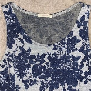 maitai grey + navy floral dress